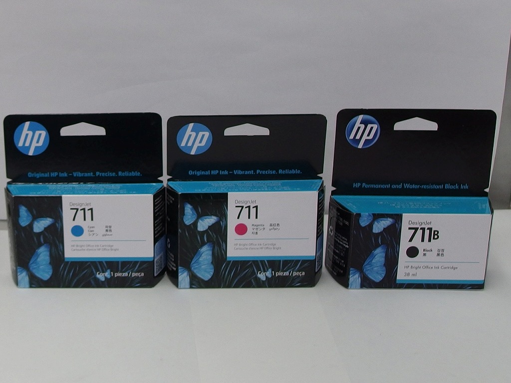 【全品ポイント10倍！要エントリー】【期間限定セール】【未使用】 ヒューレットパッカード HP 711 CZ131A マゼンタ CZ130A シアン 711B 3WX00A ブラック