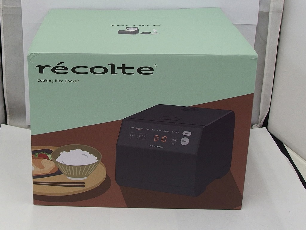 【全品ポイント10倍！要エントリー】【期間限定セール】【未使用】 レコルト recolte クッキングライスクッカー RCR-2(GY) グレー