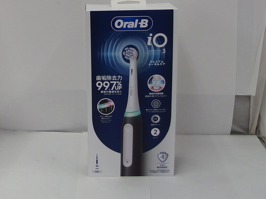【未使用】 ピーアンドジー P&G 電動歯ブラシ オーラルＢ ＩＯ３マットブラック
