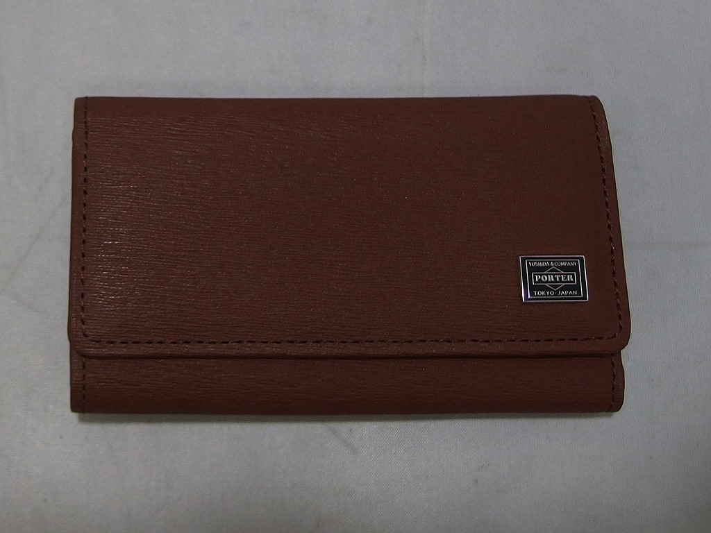 【全品ポイント10倍！要エントリー】【期間限定セール】ポーター PORTER ポーター PORTER カレント４連キーケース ブラウン 052-02206 【中古】