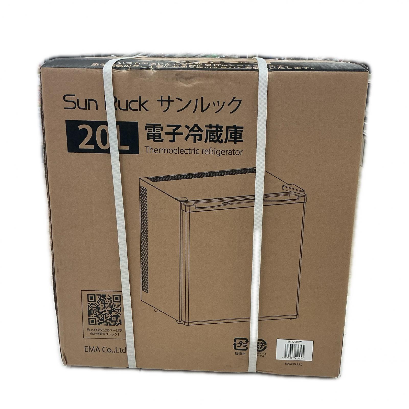 【未使用】Sunruck Sunruck 冷蔵庫 SR-R2003W 電子冷蔵庫 20L【中古】