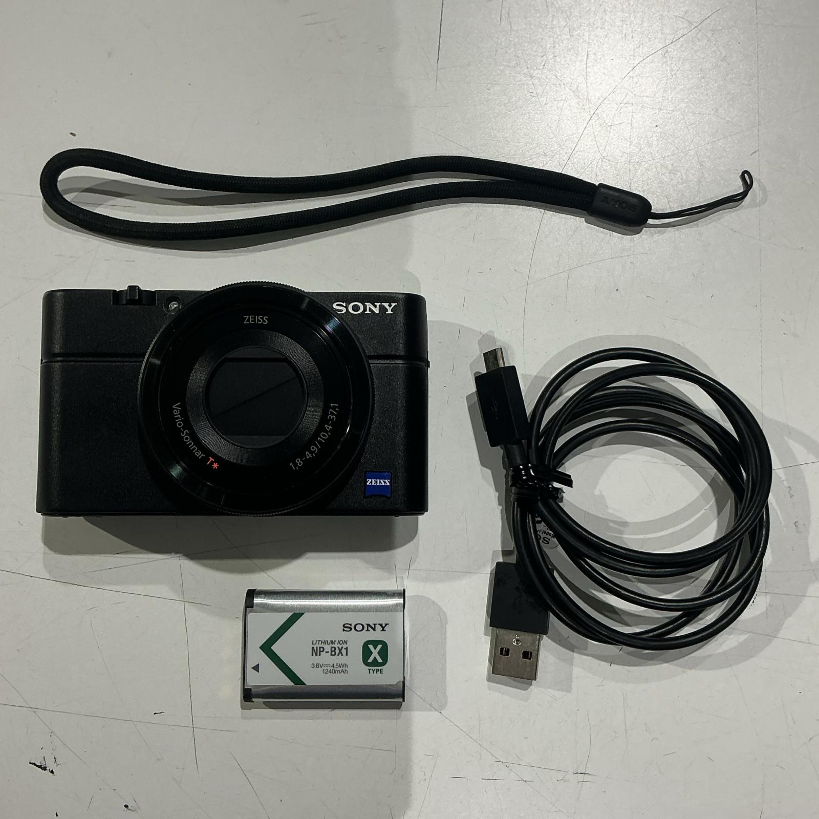 【継続期間制限事項大売り出し】Cyber-shot Cyber-shot デジタル写真機 DSC-RX100 黒いこと【中古】