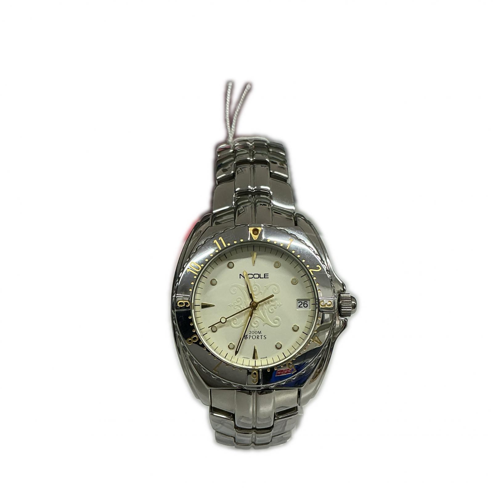 NICOLE メンズウォッチNC2513-B04 ブラック【中古】
