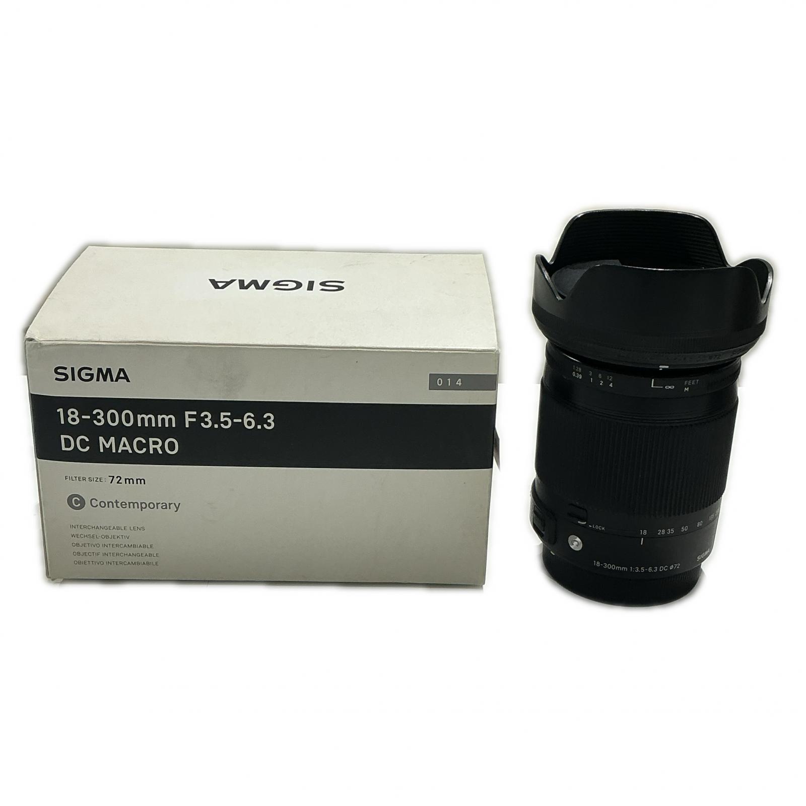 【継続期間制限事項大売り出し】SIGMA SIGMA 取り替えっこ水晶体 SIGMA 18-300粍 F3.5-6.3 DC MACRO os HSM【中古】