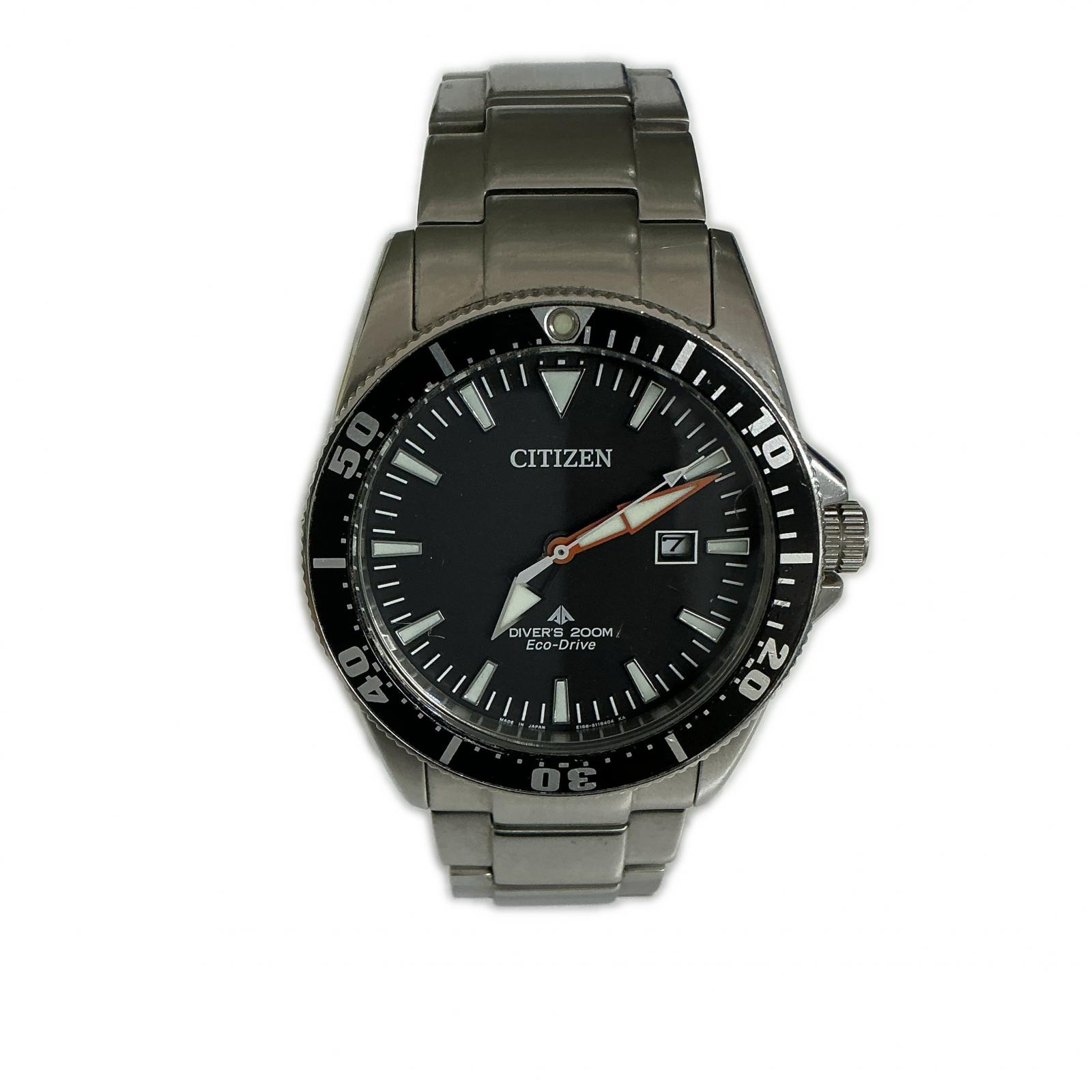 CITIZEN エコ運転E168-S081483 黒いこと×しろがね色【中古】