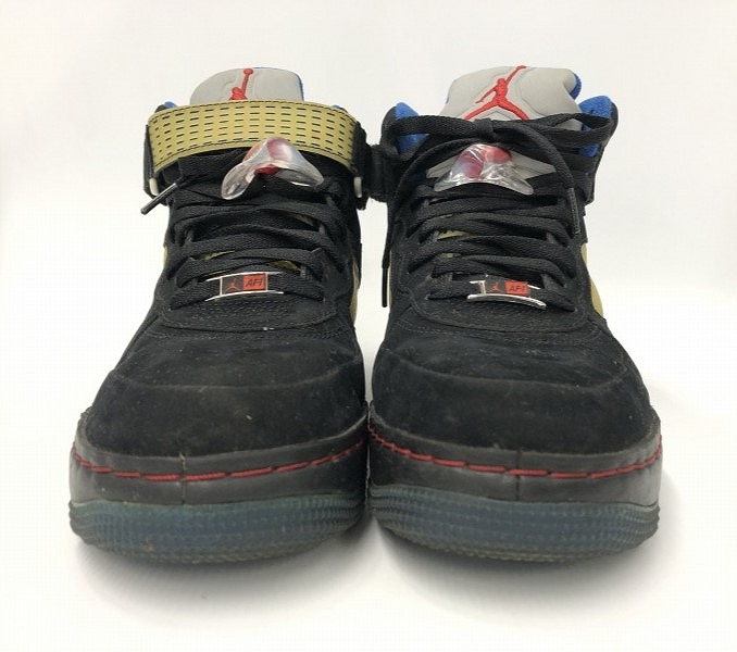 ナイキ NIKE スニーカー AIR JORDAN JORDAN5×AIR FORCE1 08年製 27.5cm ブラック系 318608-061 【中古】