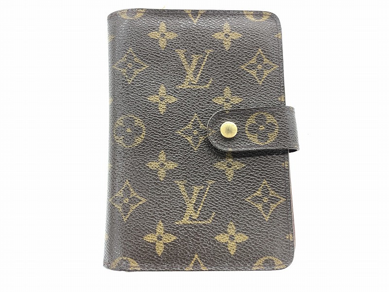 ルイヴィトン LOUIS VUITTON モノグラム ポルトパピエジップ 二つ折り財布 ブラウン M61207 【中古】