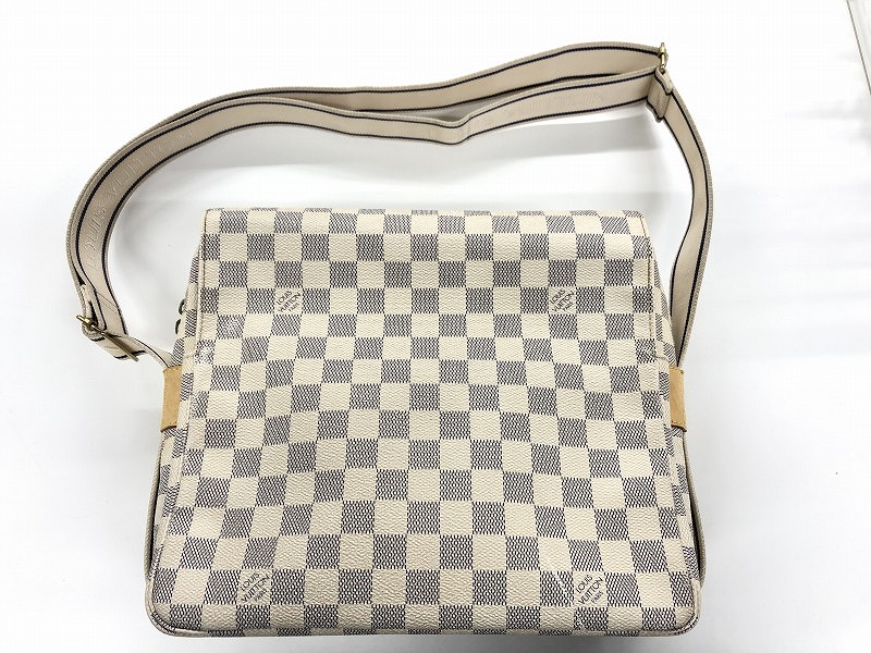 ルイヴィトン LOUIS VUITTON ダミエアズール ナヴィグリオ ショルダーバッグ 白いこと M51189 【中古】
