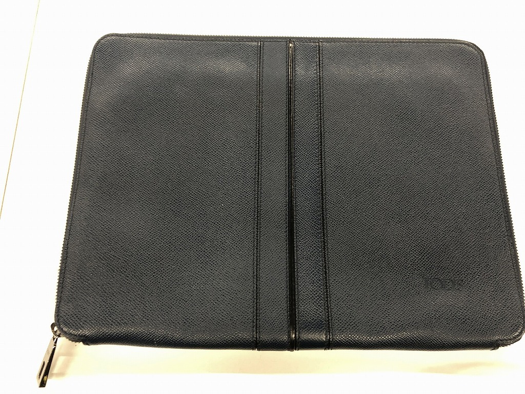 トッズ TOD'S クラッチバッグ ハンドバッグ ブルー 【中古】