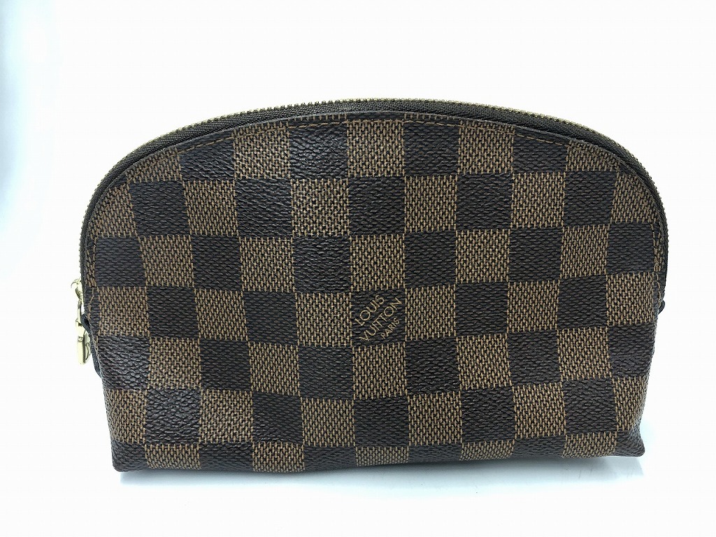 ルイヴィトン LOUIS VUITTON ダミエ ポシェットコスメティックPM ポーチ ブラウン N47516 【中古】