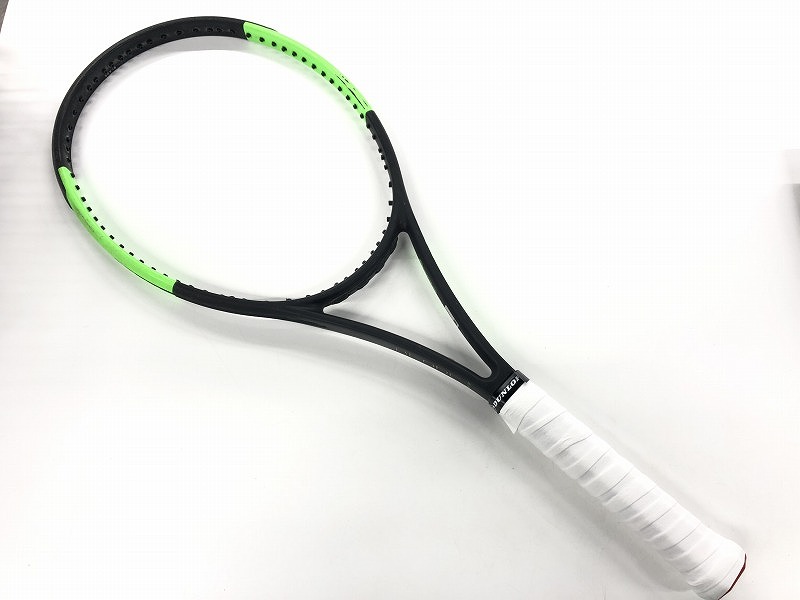 ウィルソン wilson BLADE 98 ｖ6.0 テニスラケット ガット無 ブラック グリーン 【中古】