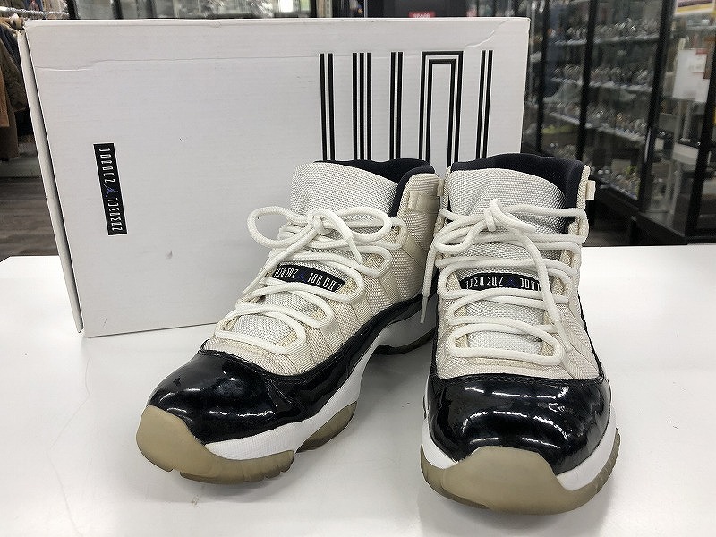 【全品ポイント10倍！】【期間限定セール】ナイキ NIKE メンズスニーカー AIR JORDAN11 RETRO 27.0cm ブラック×ホワイト 378037-107 【中古】