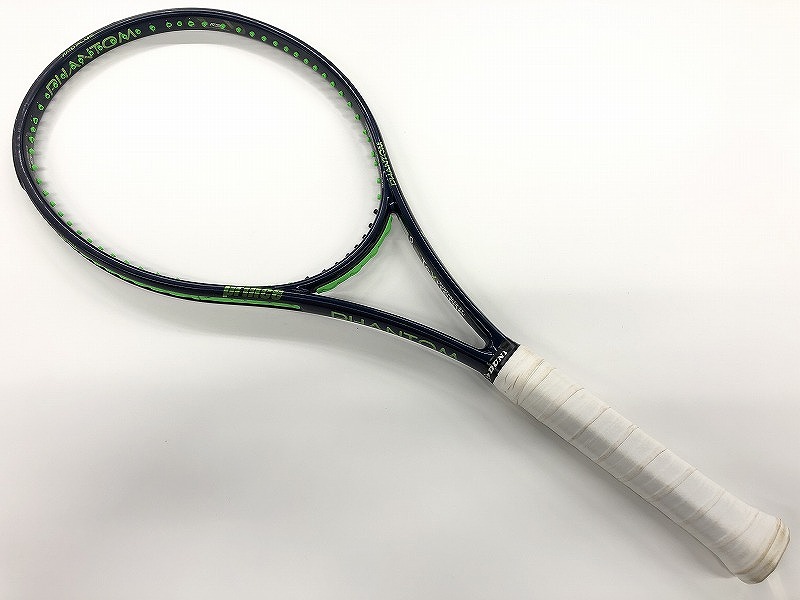 プリンス PRINCE テニスラケット PHANTOM100 PL825 2022 ガット無 グリーン ネイビー 【中古】