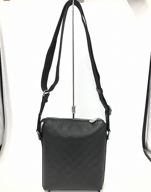 【継続期間押さえる大売り出し】ルイヴィトン LOUIS VUITTON ダミエ・アンフィニ 大きな進歩伝達人 ショルダーバッグ 黒いこと N42418 【中古】