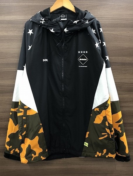 【全品ポイント10倍!要エントリー】【期間限定セール】F.C.Real Bristol F.C.Real Bristol ナイロンジャケット マルチパターン ブラック系 【中古】|ワットマン店