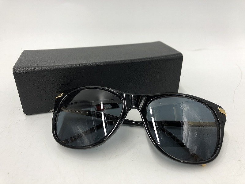 トムブラウン THOM BROWNE サングラス ブラック TB-506-A-BLK-GLD-5 【中古】｜ワットマン店