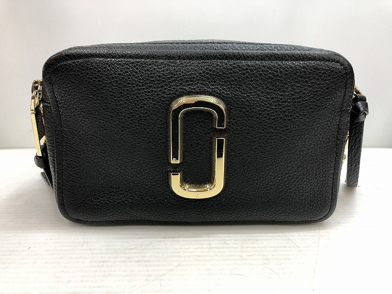 マークジェイコブス MARC JACOBS レザーショルダーバッグ THE Softshot21 ブラック 【中古】