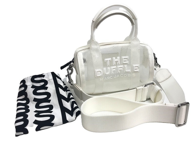 マークジェイコブス MARC JACOBS ショルダーバッグ THE MESH DUFFLE BAG MINI 2WAY ホワイト 【中古】
