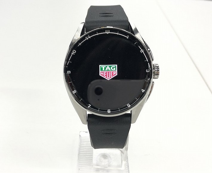 タグホイヤー TAG HEUER Connected Calibre E4 スマートウォッチ 黒いこと しろがね色 SBR8010 【中古】