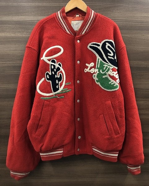 Lon Teddy ロン・テディ  Award Varsity Jacket  スタジャン ヴィンテージジャケット 赤いこと系 【中古】