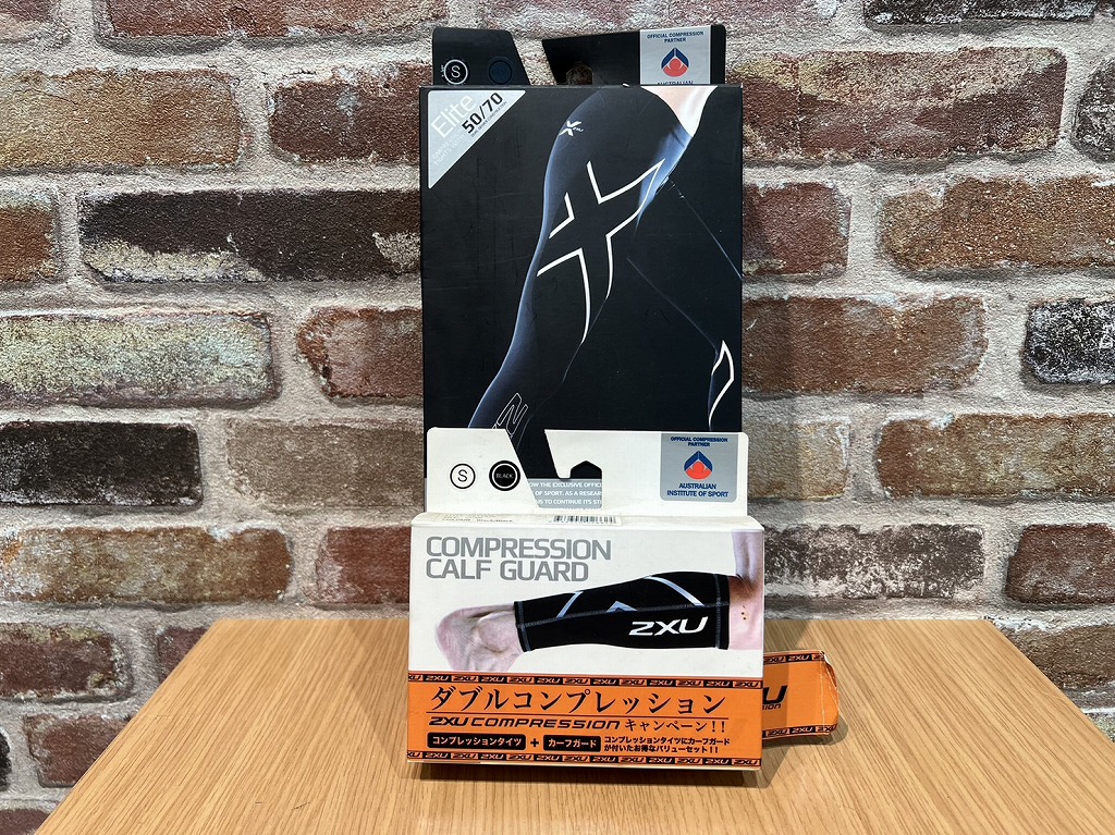 ツータイムズユー 2XU 【未使用】レディース コンプレッションタイツ＆カーフガードセット S COMPRESSION CALF GUARD 【中古】