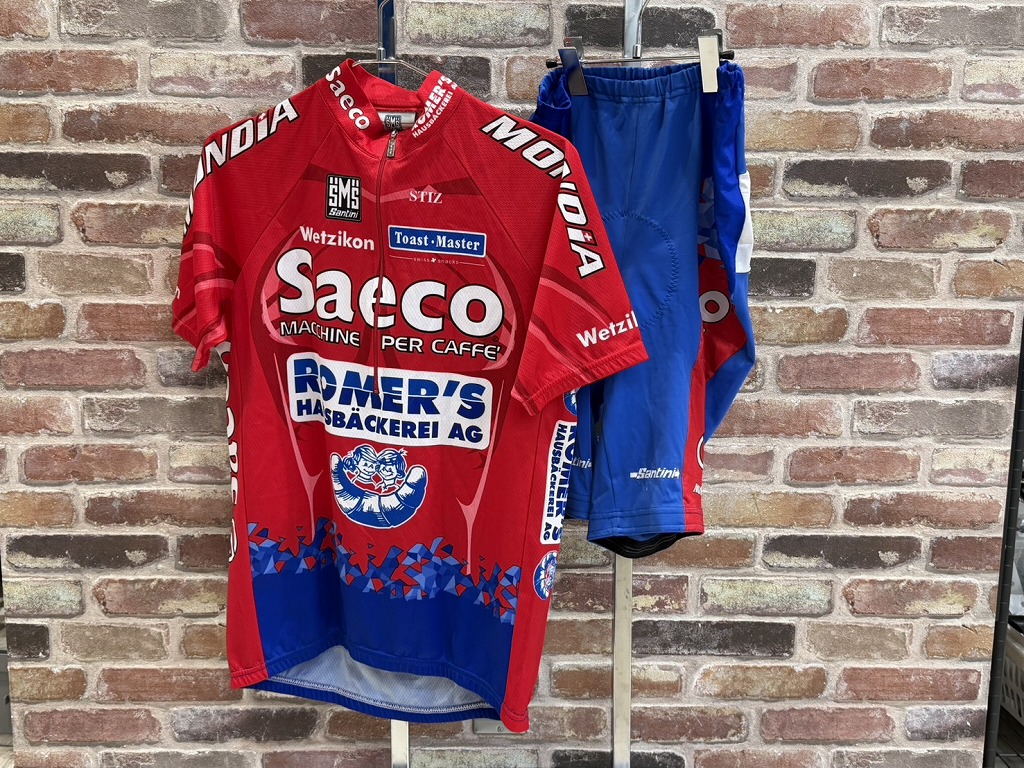 サンティーニ SANTINI サイクルウェア 上下セット Saeco【カウマン戸塚】 【中古】