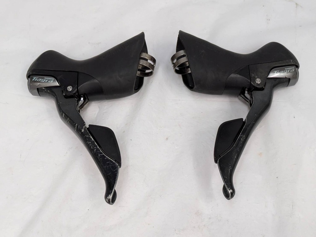 【継続期間制限事項大売り出し】シマノ SHIMANO TIAGRA シフターセット 2X10 ST-4700 【カウマン戸塚】 【中古】