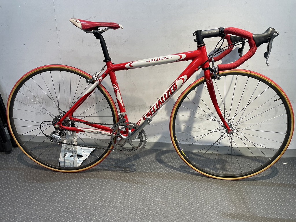 【継続期間制限事項割引き販売】スペシャライズド SPECIALIZED ULTEGRA 軽銀 読み込む自動二輪車 2×9s 2000年模範例 RD/WH ALLEZ  【カウマン鎌倉】 【中古】 自転車・サイクリング-ロードバイク-スポーツ・アウトドア