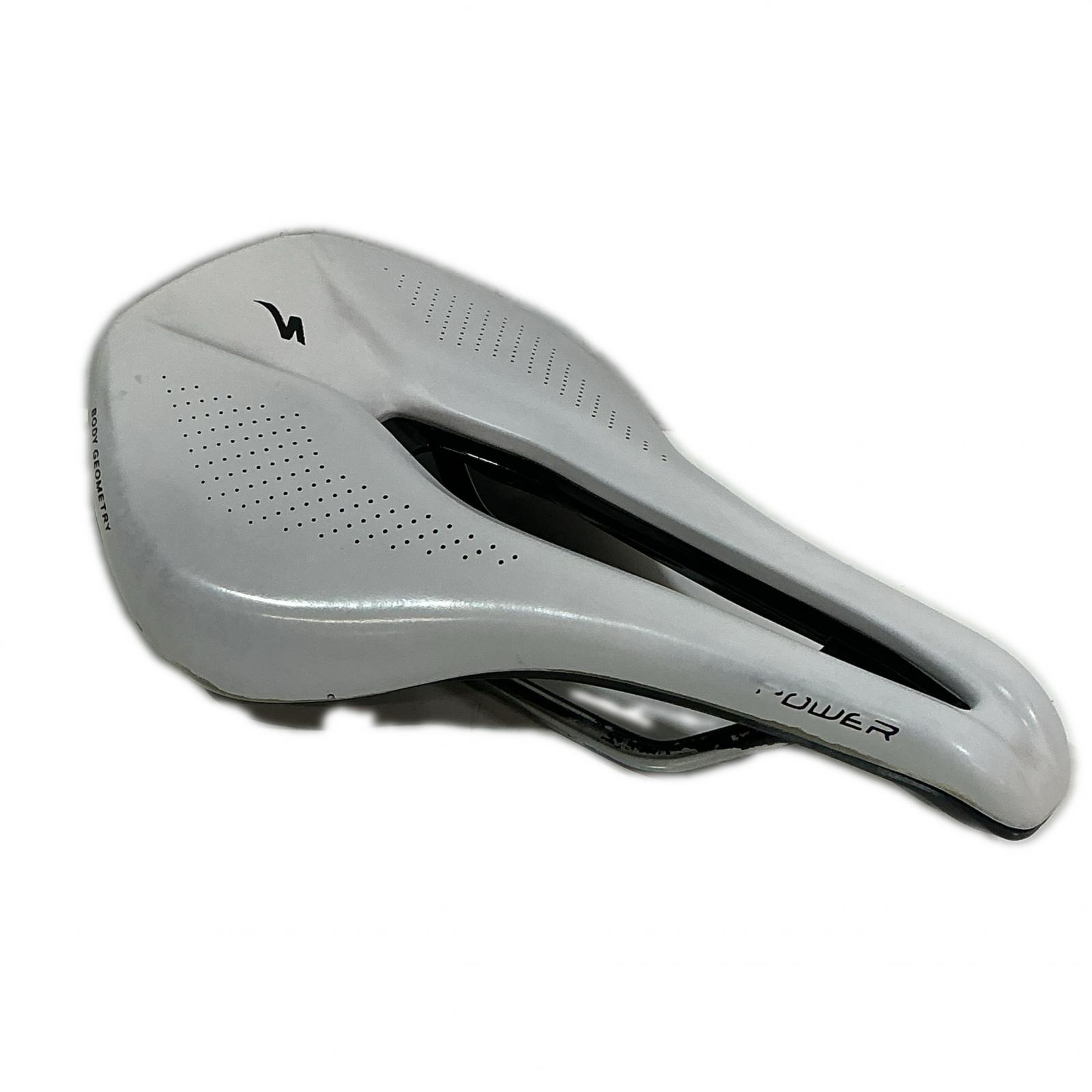 Specialized POWER EXPERT HOLLOW Tiレール ショートノーズ サドル 143mm ホワイト【カウマン鎌倉】【中古】