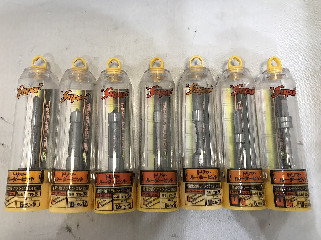 【未使用】 ライト精機 LIGHT SEIKI トリマ・ルータービット 7本セット