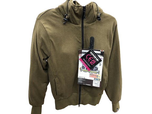 【全品ポイント10倍！】【期間限定セール】コミネ KOMINE プロテクトKVパーカ サイズ： Olive JK-604 【中古】