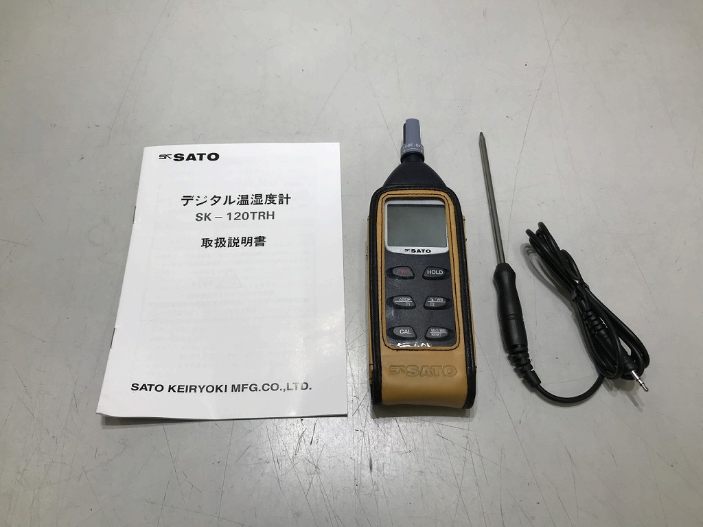 【継続期間制限事項大売り出し】サトー SATO ジャンク デジタル温湿度計 SK-120TRH 【中古】