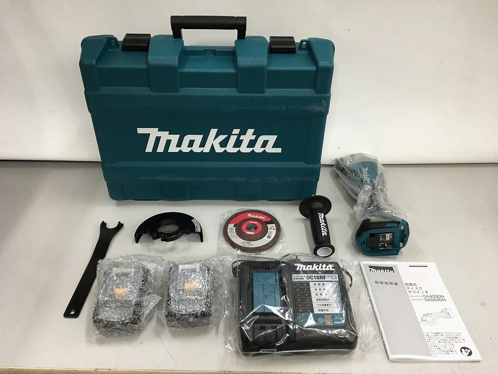 【継続期間押さえる大売り出し】【未当て嵌める】 マキタ makita 18V申し受ける式レコード盤粉砕機 GA504DRGXN
