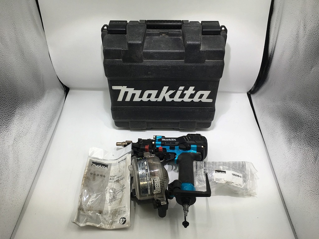 【継続期間制限事項大売り出し】マキタ makita 高圧エアネイラー AN534HM 【中古】