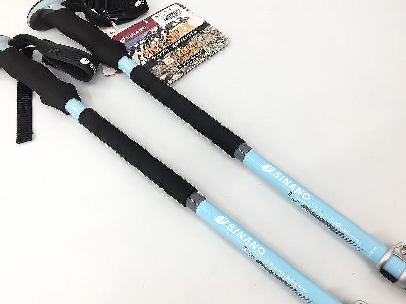 シナノ SINANO トレッキングポール ＦAST-115/A/S スカイ トレッキング ハイキング レバーロックステッキ 【中古】