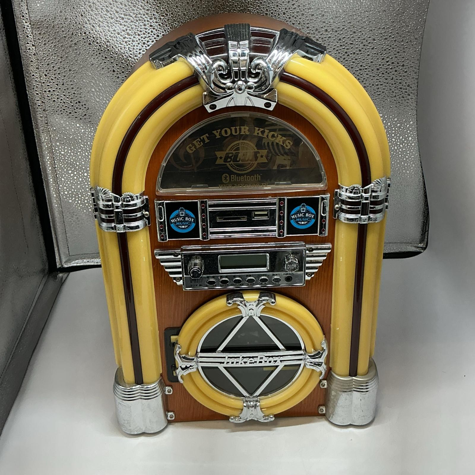 ホノベ電機 CD電気蓄音機 HND-MX2500-IV 赤銅色・黄色【中古】