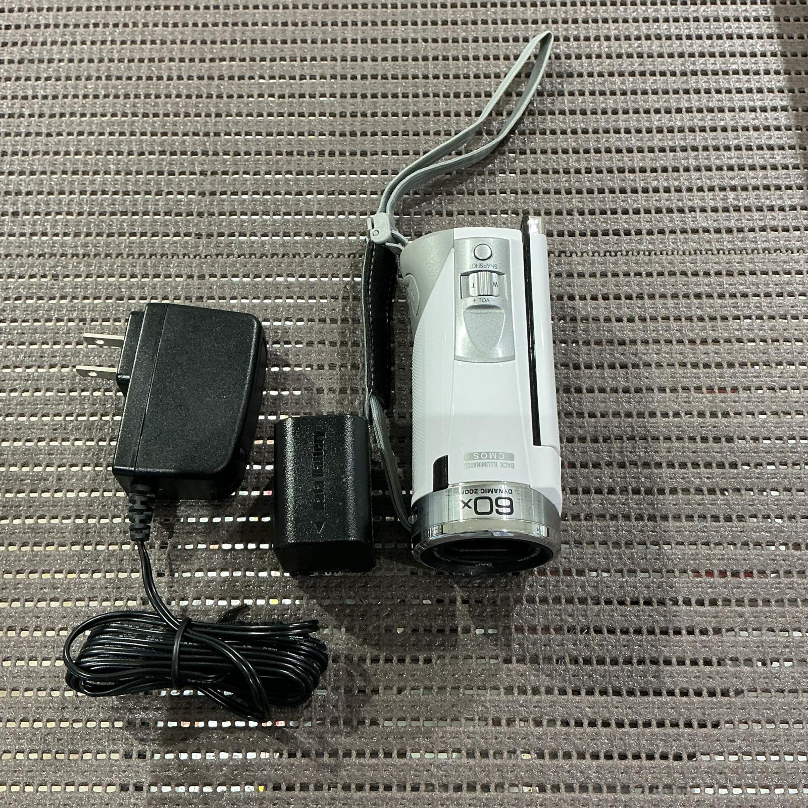 【難あり】JVC JVC テレビカメラ GZ-E333-W 白いこと【中古】