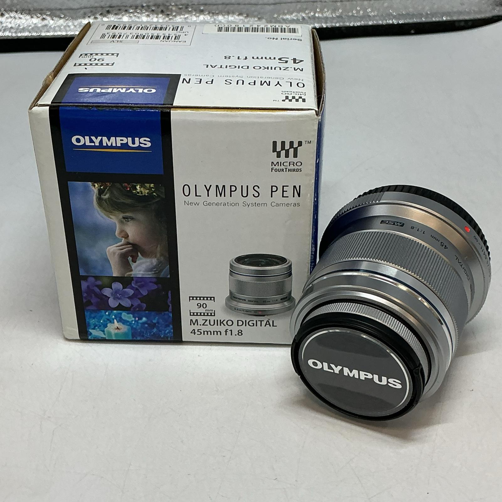 【継続期間制限事項大売り出し】OLYMPUS M.ZUIKO DIGITAL 45粍 f８ 単興味の中心水晶体【中古】