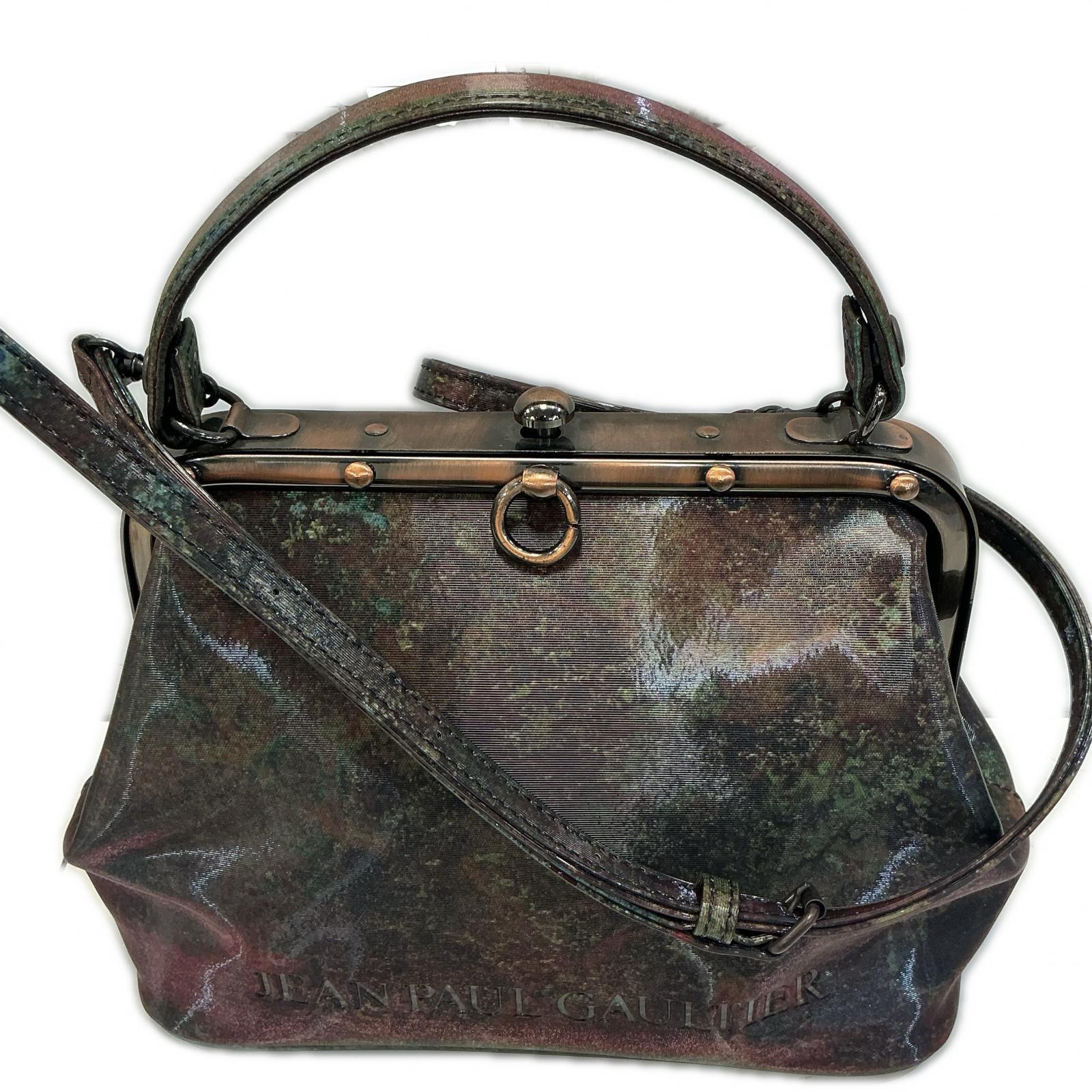 Jean Paul Gaultier ジャンポールゴルチエ Vサイバー 銭入れショルダーバッグ【中古】