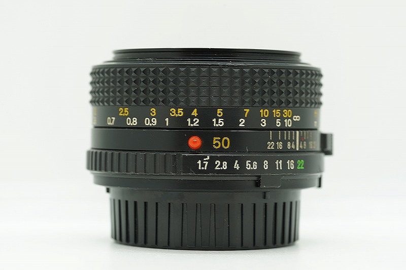 【継続期間制限事項大売り出し】ミノルタ MINOLTA SRマウント 水晶体 New MD 50粍 F1.7 【中古】