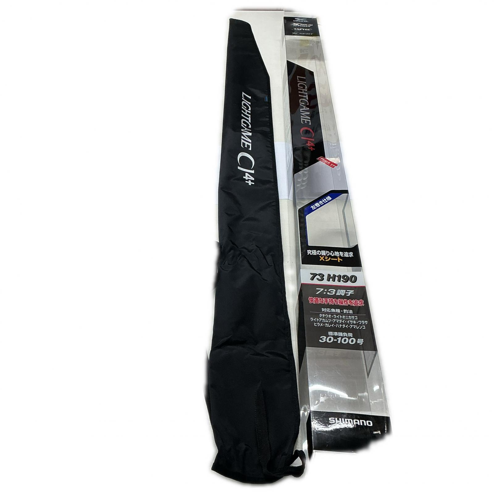 【継続期間押さえる大売り出し】シマノ SHIMANO釣具 LIGHTGAME CI4+ TYPE73 H90/LEFT 黒いこと【中古】