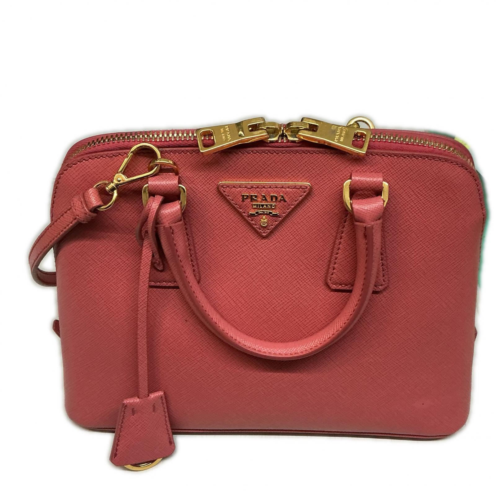 PRADA PRADA サフィアーノ2way御徒面子さくら色【中古】
