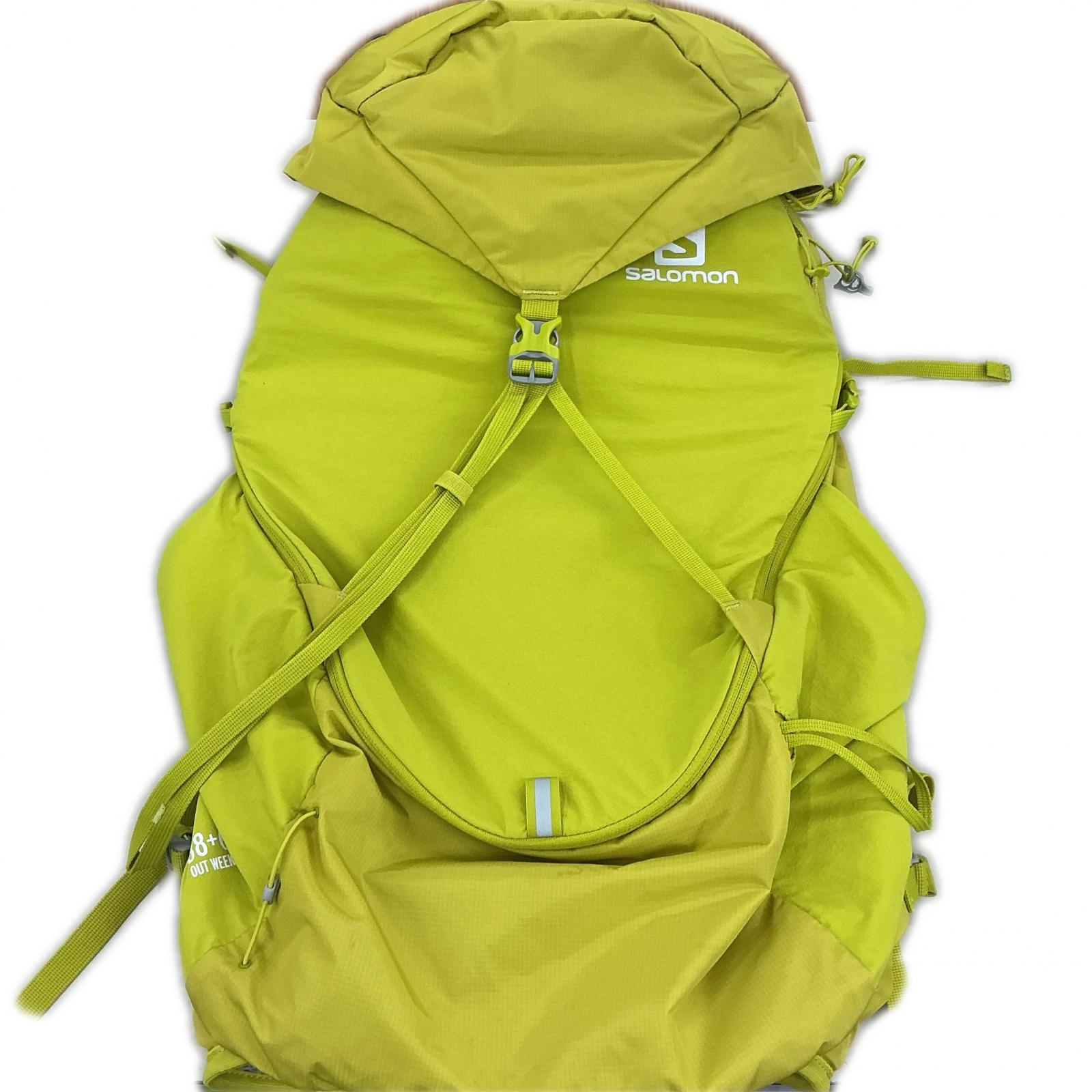サロモン Salomon アウトドア御徒面子 ナイロン 黄色 OUTWEEK 38+6 うしろ側容器に並べる【中古】