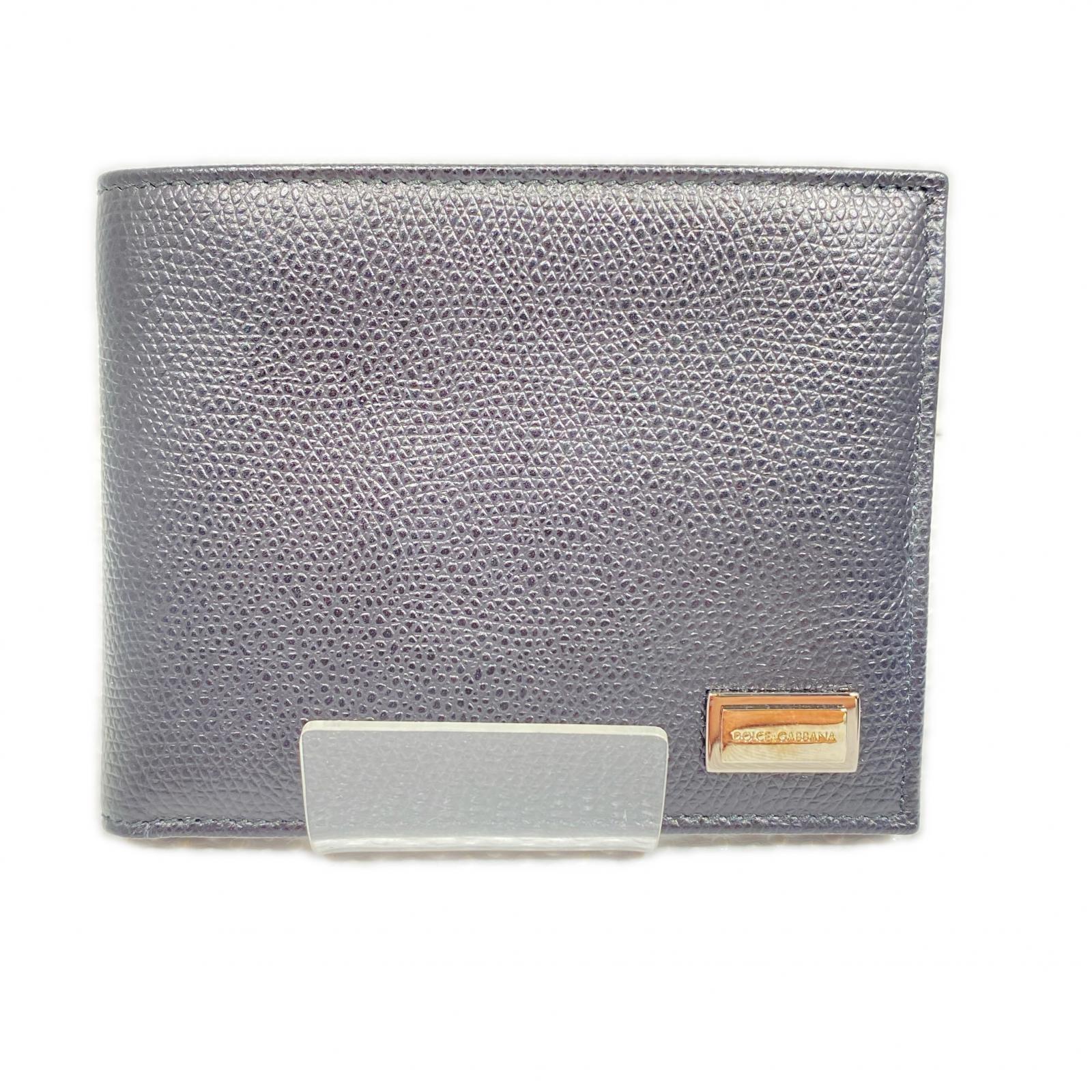 ドルチェ＆ガッバーナ Dolce＆Gabbana 二つ折り紙入れ メンズ 黒いこと【中古】