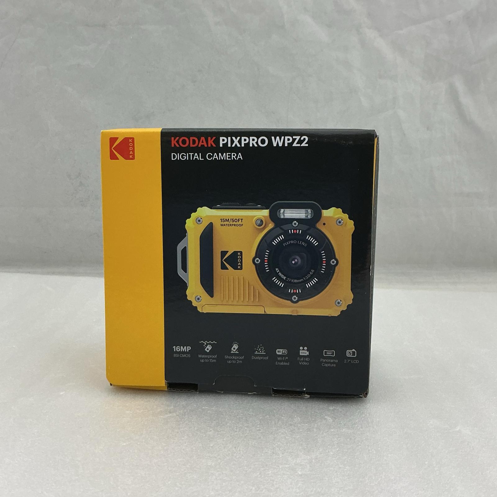 【未当て嵌める】KODAK  コンパクトデジタルカメラ  雨合羽／防じん  WPZ2 黄色