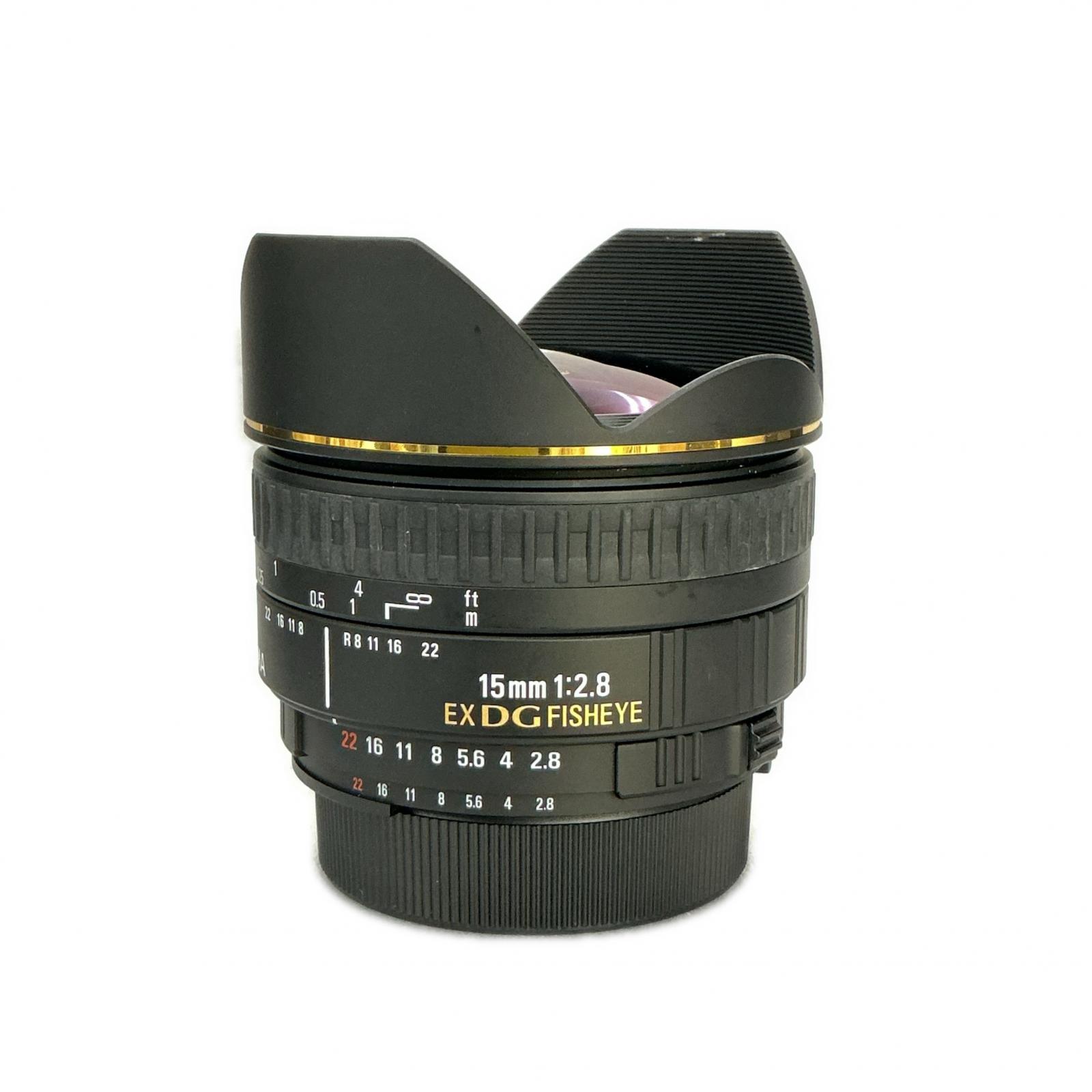 シグマ シグマ 取り替えっこ水晶体 15粍 F2.8 EX DG FISHEYE 黒【中古】