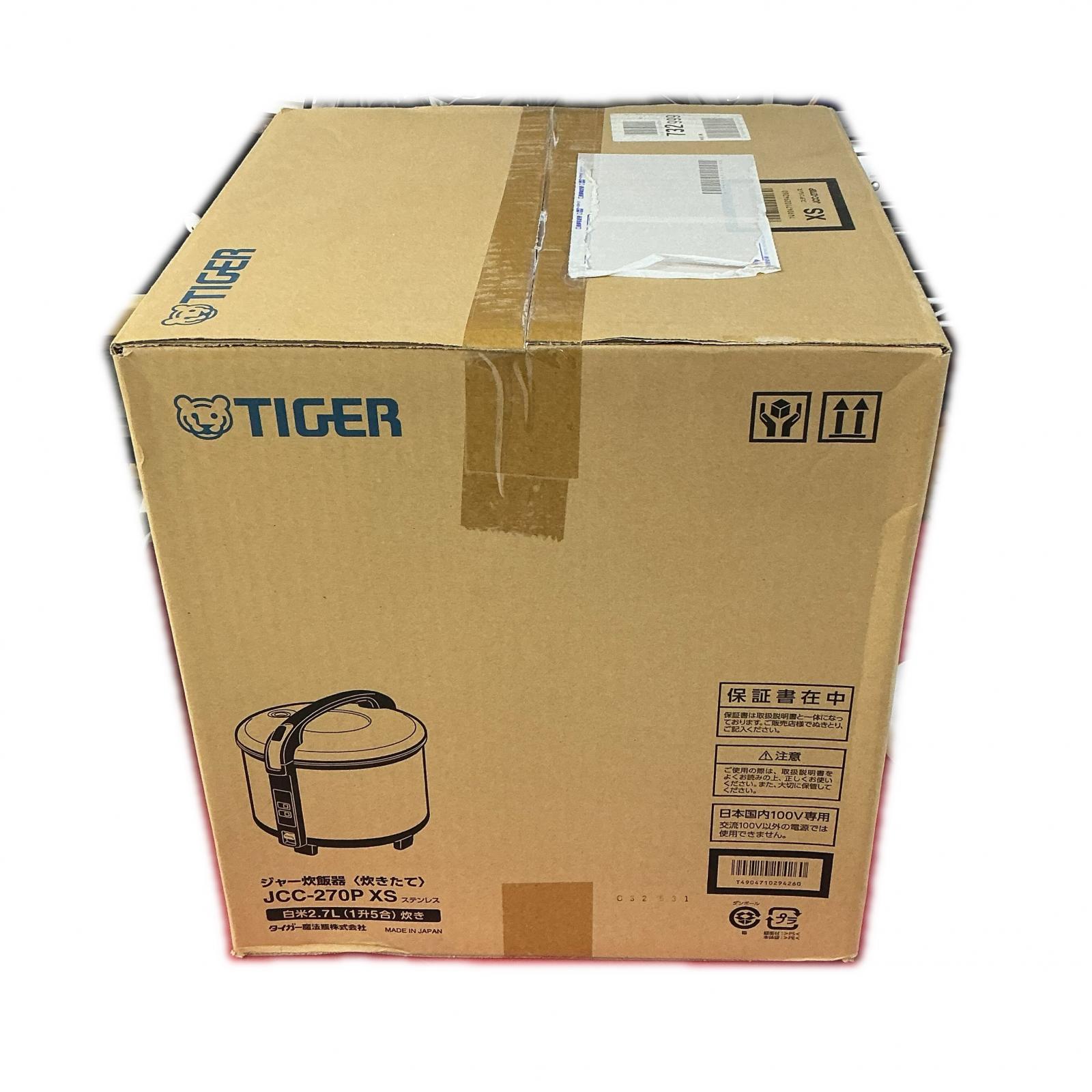 【未当てはめる】TIGER 虎 JCC-270P XS ジャー炊飯器 【中古】