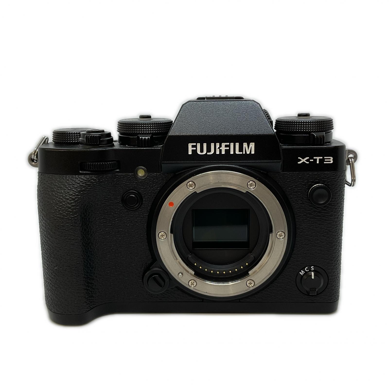 FUJIFILM 鏡鑑受け答え一眼 X-T3 黒いこと【中古】