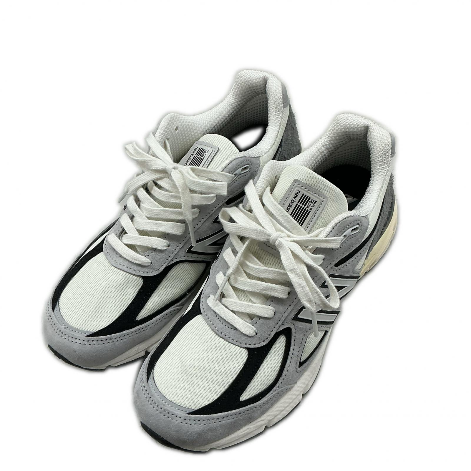 New Balance スニーカー U990TG4 白いこと/薄墨色【中古】