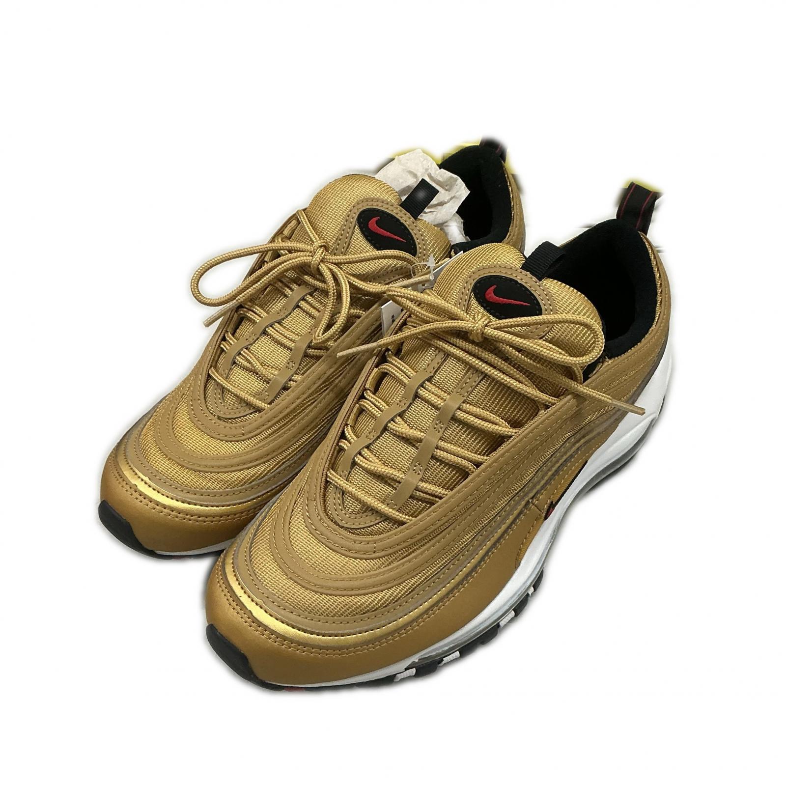 【未当て嵌める】NIKE スニーカー Air Max 97 OG ゴールド【中古】
